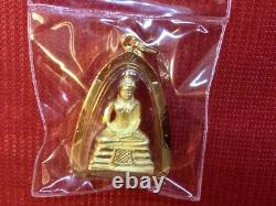 18K Gold Frame Thai Amulet Pendent Luang Por SoTorn Buddha Gold Pendent Gift