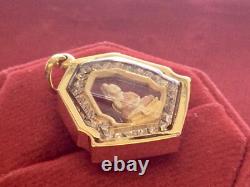 18K Gold Frame Thai Amulet Pendent Luang Por SoTorn Buddha Gold Pendent Gift
