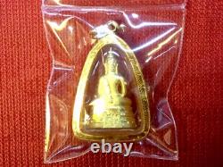 18K Gold Frame Thai Amulet Pendent Luang Por SoTorn Buddha Gold Pendent Gift