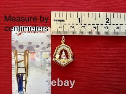 18K Gold Frame Thai Amulet Pendent Luang Por SoTorn Buddha Gold Pendent Gift
