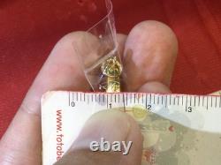 18K Gold Frame Thai Amulet Pendent Phra Buddha Chinnarat Gold Pendent Women Gift