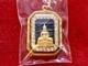 18K Gold Frame Thai Amulet Pendent Phra Sotorn, Chinnarat Gold Pendent Gem Gift