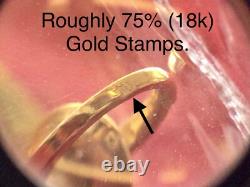 18K Gold Frame Thai Amulet Pendent Phra Sotorn, Chinnarat Gold Pendent Gem Gift