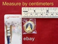 18K Gold Frame Thai Amulet Pendent Phra Sotorn & Chinnarat Gold Pendent Gem Gift