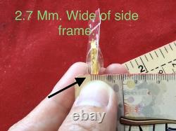 18K Gold Frame Thai Amulet Pendent Phra Sotorn, Chinnarat Gold Pendent Gem Gift