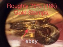 18K Gold Frame Thai Amulet Pendent Phra Sotorn, Chinnarat Gold Pendent Gem Gift