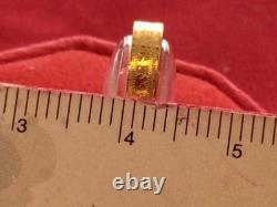 18K Gold Frame Thai Amulet Pendent Tiny Buddha Chinnarat Gold Pendent Women Gift