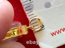 18K Gold Frame Thai Amulet Pendent Tiny Buddha Chinnarat Gold Pendent Women Gift