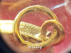 18K Gold Frame Thai Amulet Pendent Tiny Phra Buddha Chinnarat Gold Pendent Women