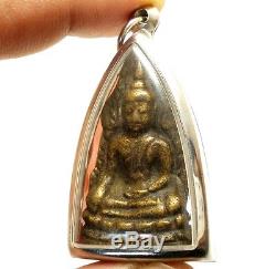1942 Buddha Chinnaraj Indochine Thai Amulet Super Strong Life Protection Pendant