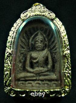 1959 Antique Thai Buddha Phra Sumkor Wat Song Ta Lae Temple Blessed Amulet