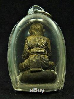 1963 Thai Bronze Buddha Statue Luang Phor Thuad Figure'phim Loi Ong' Amulet