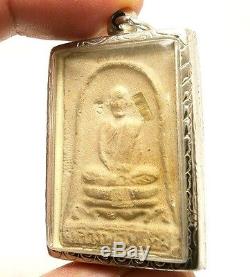 1973 Lp Phrom Magic Takrut Back Satang Thai Buddha Amulet Miracle Wealth Pendant