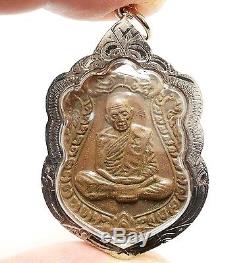1975 Lp Tim Coin Thai Famous Top Monk Buddha Magic Amulet Pendant Rare Nice Gift
