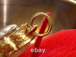 19K Gold Frame Pendent Emerald Buddha Gold Pendent Thailand Amulet Man Women
