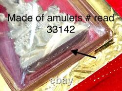 19K Gold Frame Pendent Emerald Buddha Gold Pendent Thailand Amulet Man Women