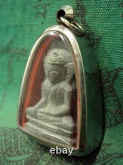 2 Buddha Stone Carving Magic Power Element Talisman Thai Amulet Pendant