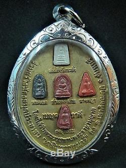 2006 Thai Bronze Buddha Coin Statue Monk Lp Khian Figure Temple Blessed Amulet