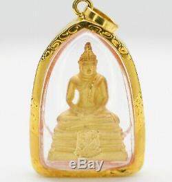 22k Yellow Gold Thai Amulet Buddha Charm Pendant 5.02grs