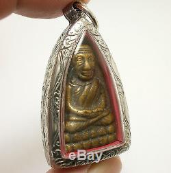 2505 Lp Tuad Thuad Wat Changhai Thai Life Protection Buddha Amulet Lucky Pendant
