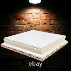 3 Set Altar Buddha base Amulet Stand Red velvet cloth, Thai hand made by wood