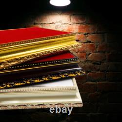 3 Set Altar Buddha base Amulet Stand Red velvet cloth, Thai hand made by wood