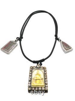 3 Set Antique Thai Buddha Amulet Necklace Phra Somdej LP Sothorn Wat Suthat