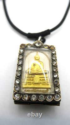 3 Set Antique Thai Buddha Amulet Necklace Phra Somdej LP Sothorn Wat Suthat