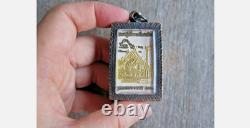 3 Set Antique Thai Buddha Amulet Necklace Phra Somdej LP Sothorn Wat Suthat