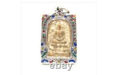 3 Set Antique Thai Buddha Amulet Pendant Necklace Phra Somdej Phra Pong Suphan