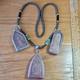 3 Thai Buddha Khun Phan Powerful Amulets, Set In Cases With Necklace, Powerful