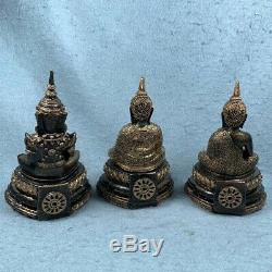 3 seasons Statue 6 Phra kaew morakot LEK NAM PEE Thai Buddha Amulet Talisman