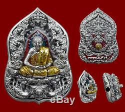 3D Coin /925 Solid Silver, Thai Buddha Amulet Lp. San (Wat Ban nong jik) Rare