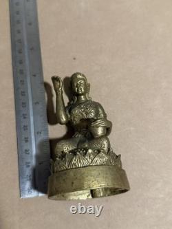 4 Brass Nang Kwak Statue Buddha Bucha Luck Wealth Fetish Talisman Thai Amulet