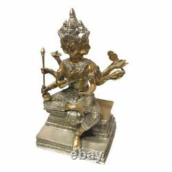 4 Face Buddha Statue Phra Prom Hindu Thai Amulet Lucky Charm Handmade Decor 10