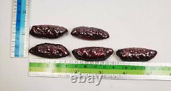 5 Pcs Best Powerful Leklai Naga Suriyan Racha Red Thai Amulet Magic Holy Stone