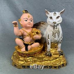 6.5 Kuman Thong Fox Phra Voodoo Doll Spirit Magic Amulet Thai Buddha talisman