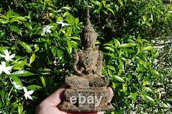 6 Samrit Bronze Rattanakosin Excavated Buddha Thai Amulet Statue #aa134a