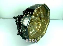 7.5 Phra Rahu Om Jan Brass Buddha Statue Lp Noi Luck Rich Talisman Thai Amulet