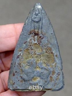 7 BUDDHAS Antique THAI BUDDHA AMULET Lead Alloy SACRED Artifact