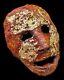 7 Voodoo Gilt Gold Mask Takrut Dice Charm Gambling Fortune Thai Amulet #4102