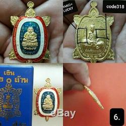 7 pcs Coin Phra Lp Saen Wat BannongJik Thai Buddha Amulet Talisman Luck Rich