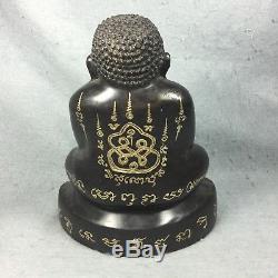 8.5 Phra Pidta Sangajai Buddha Statue Antique Talisman Thai Amulet Close Eye