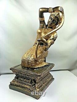 9.5 Spirit Phra Mae Thorani Mother Earth Buddha Lek Nam Pee Statue Thai Amulet