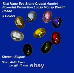 9 Amulet Naga Eye Leklai Thai Gem Crystal Talisman Buddha Leklai Charm Jewelry