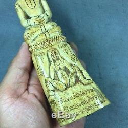 9 Carve Phra Ngang red eye Mae Per Bone Sex Powerful Love Thai Amulet Buddha
