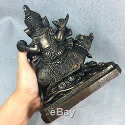 9 Ganesha Bucha Statue LEK NAM PEE Thai Buddha elephant Amulet Talisman Hindu