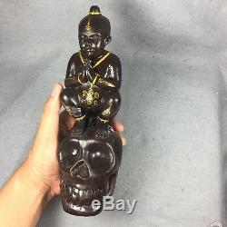 9 Kuman Thong Phra Voodoo Doll Boy Spirit Magic Amulet Thai Buddha talisman #