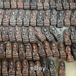 90 Pcs, Phra Rod Mahawan Talisman Magic Lucky Wealth Old Thai Buddha Amulet