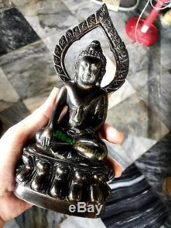 9015 Buddha Statue Bronze Thai Amulet Pra-kring Watsutad 108 Monks Shake Sound